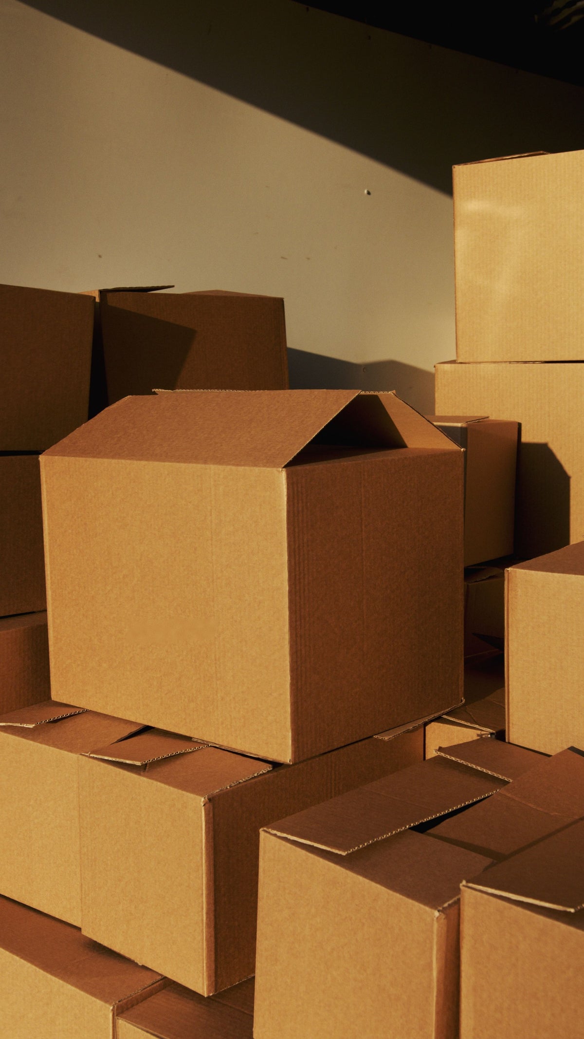 Boxes stacked